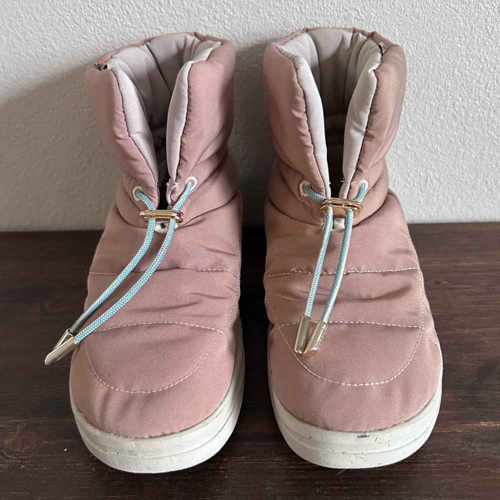Hey Dude Margot Pink Quilted Winter Boots